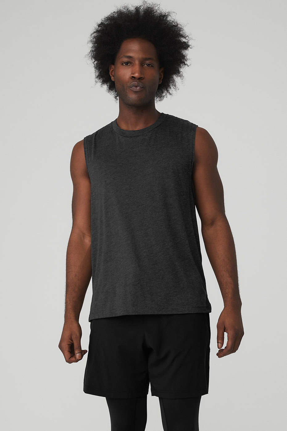 The Triumph Muscle Tank - Black Heather