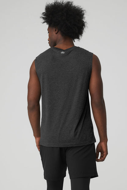 The Triumph Muscle Tank - Black Heather