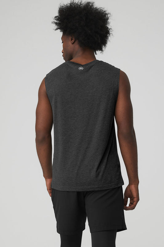 The Triumph Muscle Tank - Black Heather