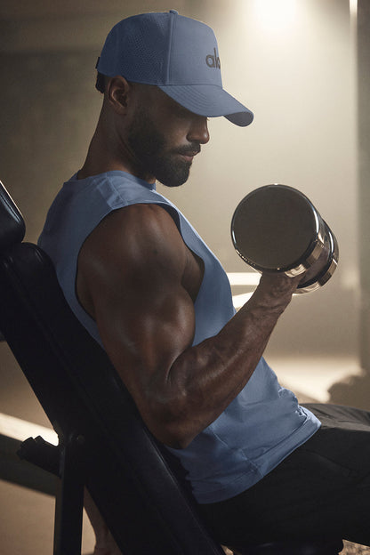 Conquer Muscle Tank - Bluestone