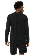 Triumph Long Sleeve Tee - Solid Black Triblend