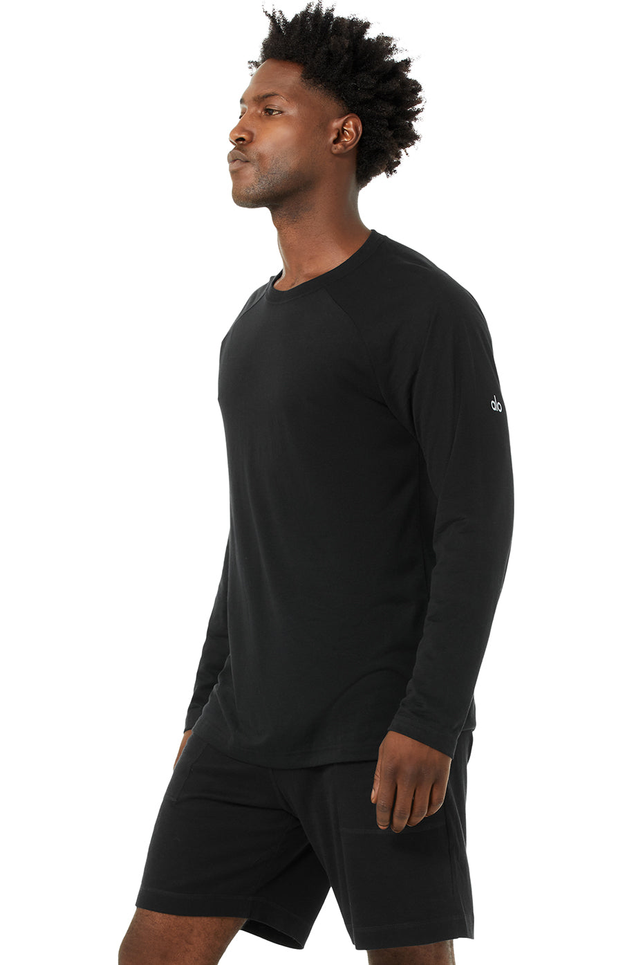 Triumph Long Sleeve Tee - Solid Black Triblend