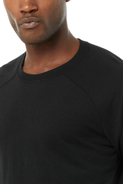 Triumph Long Sleeve Tee - Solid Black Triblend