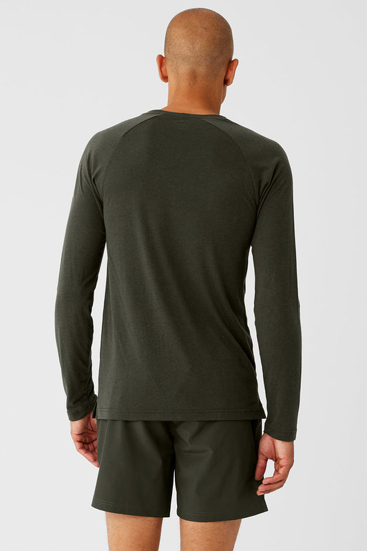 Triumph Long Sleeve Tee - Stealth Green