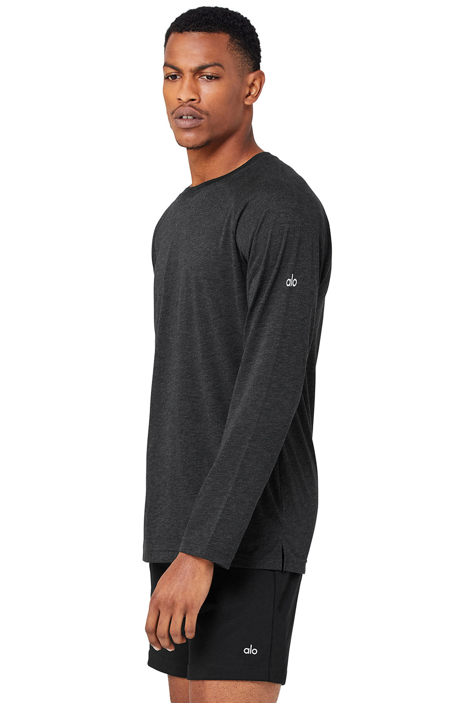 Triumph Long Sleeve Tee - Black Heather