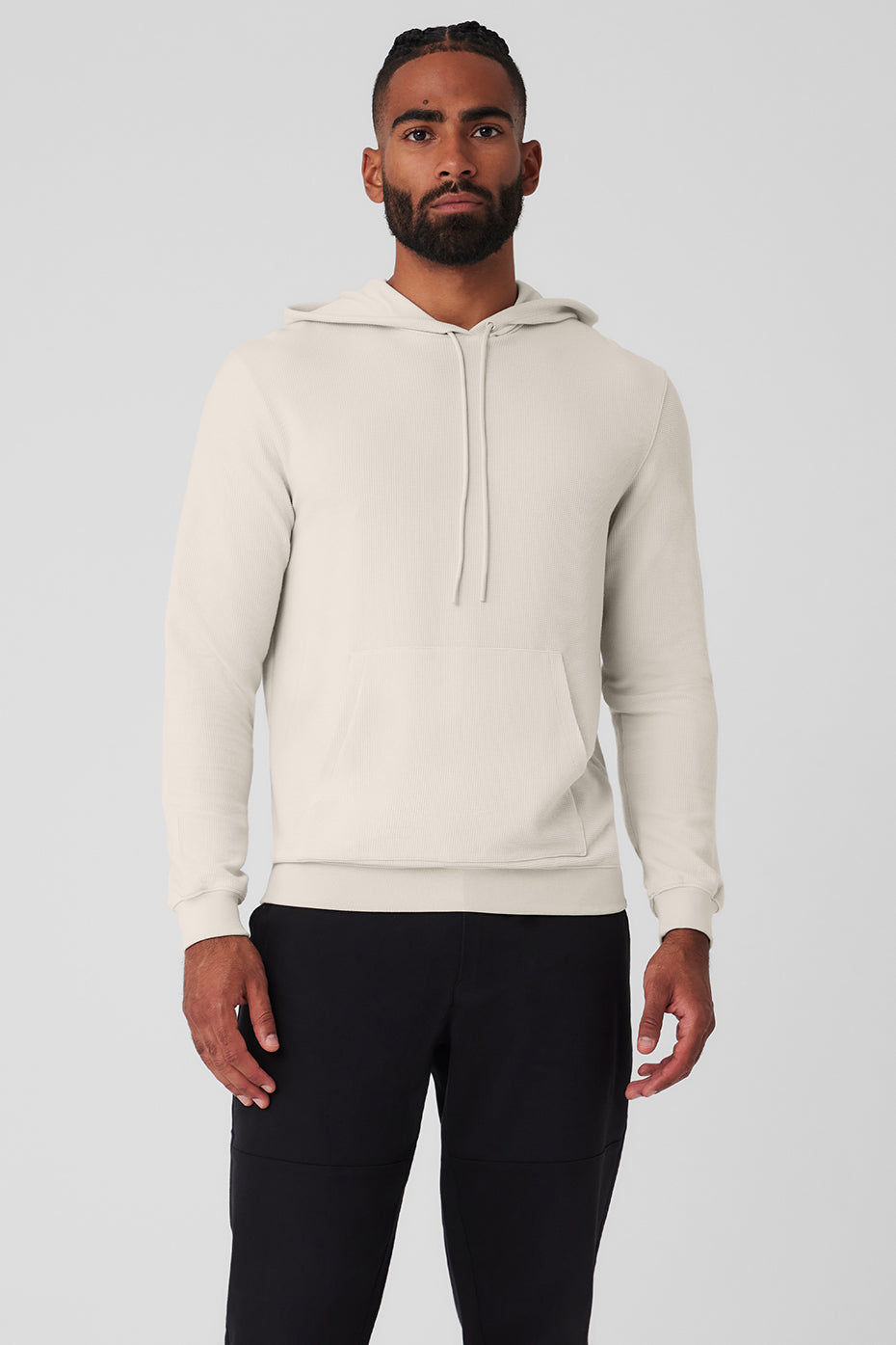 Micro Waffle Fast Break Hoodie - Bone