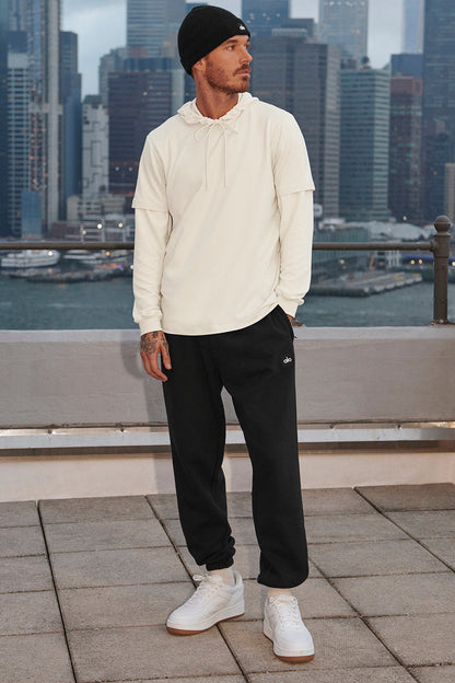 Micro Waffle Fast Break Hoodie - Bone