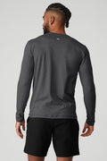 Conquer Reform Crewneck Long Sleeve - Dark Heather Grey