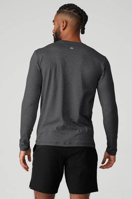 Conquer Reform Crewneck Long Sleeve - Dark Heather Grey