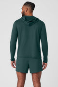 Conquer Reform Long Sleeve With Hood - Midnight Green