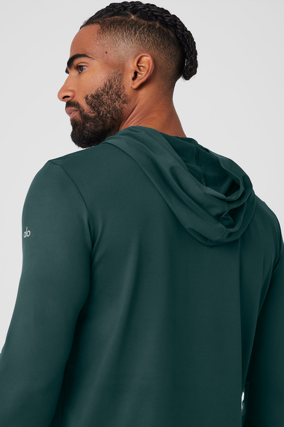 Conquer Reform Long Sleeve With Hood - Midnight Green