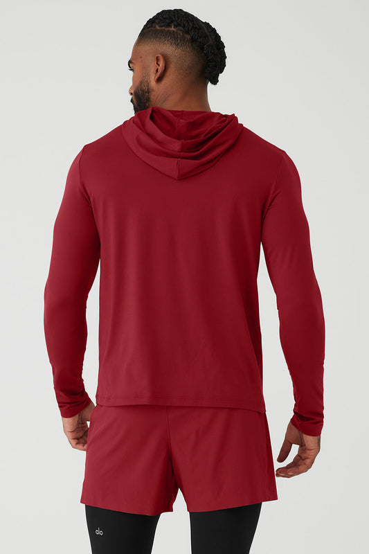 Conquer Reform Long Sleeve With Hood - Victory Red