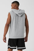 Chill Sleeveless Hoodie - Athletic Heather Grey