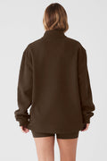 Renown Heavy Weight 1/4 Zip - Espresso