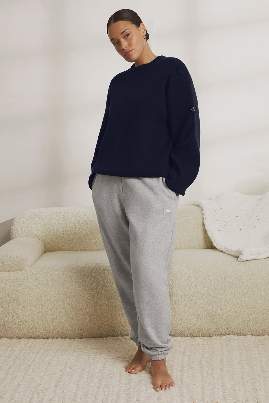 Scholar Crew Neck Sweater - Navy