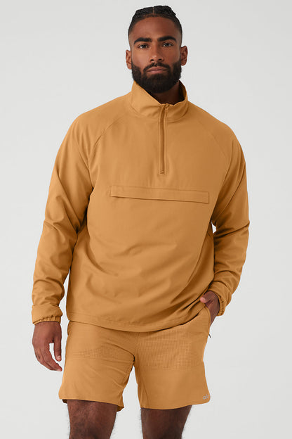Ripstop 1/4 Zip On-Set Jacket - Toffee