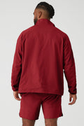 Ripstop 1/4 Zip On-Set Jacket - Victory Red