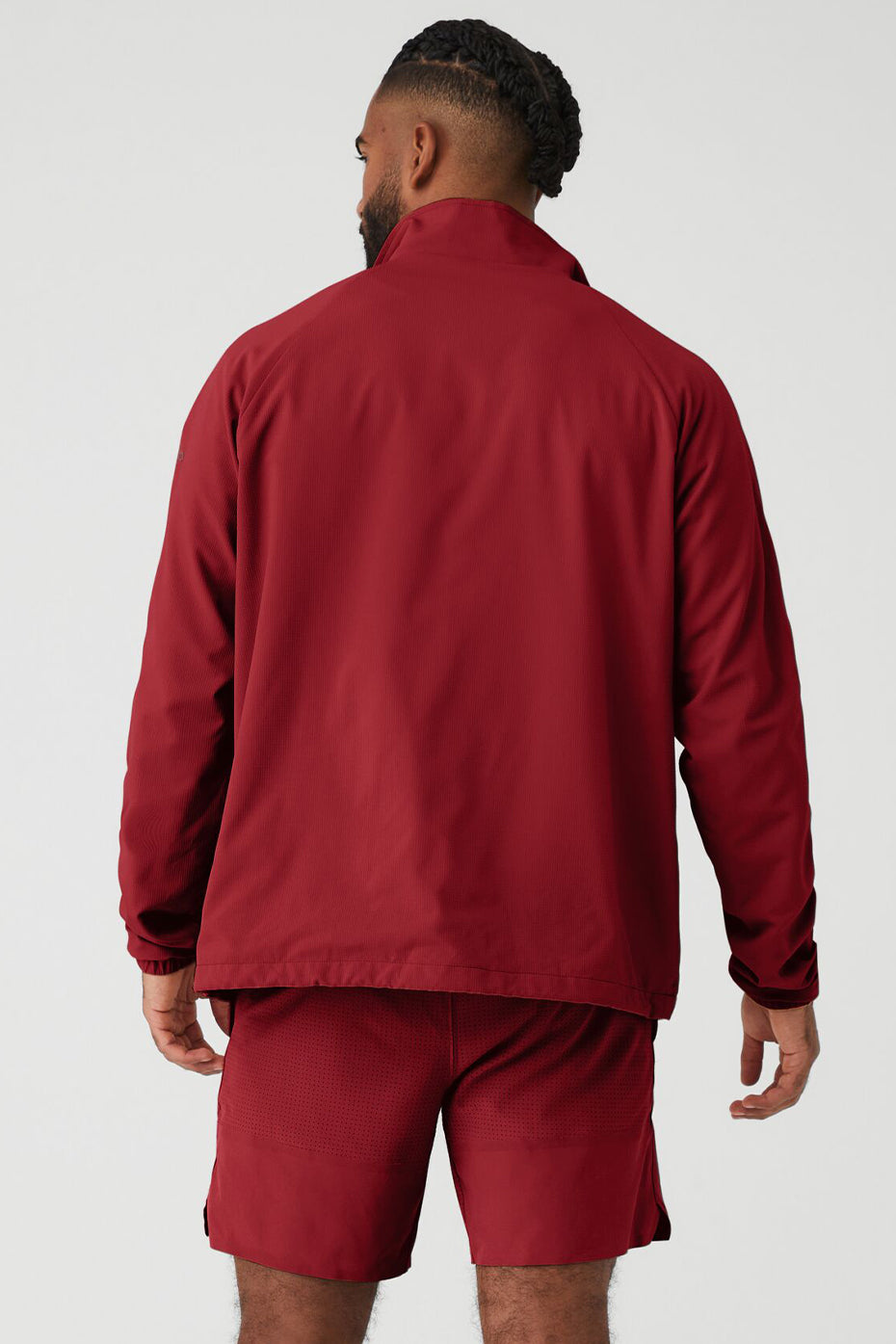 Ripstop 1/4 Zip On-Set Jacket - Victory Red