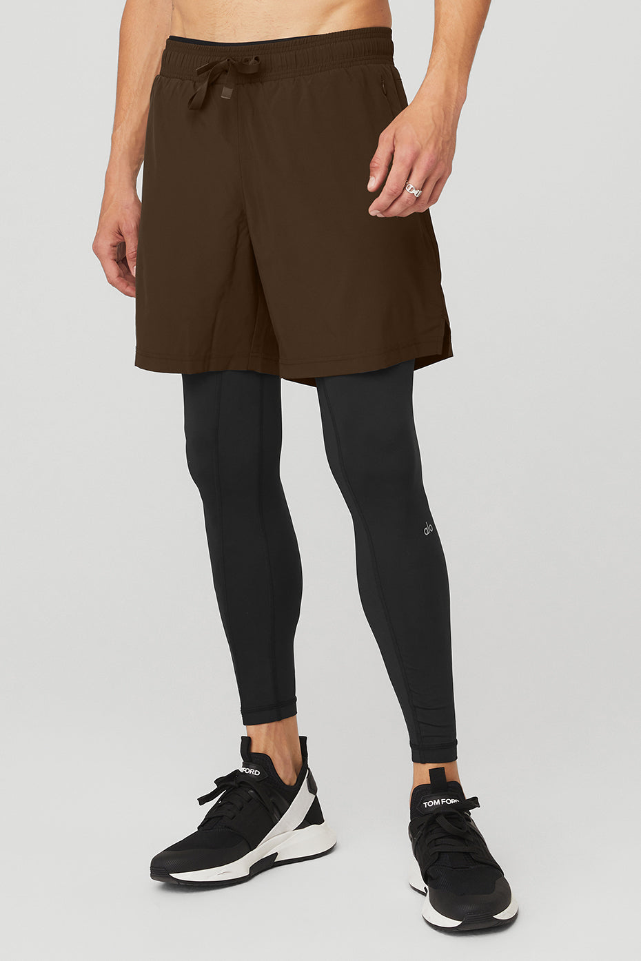 Stability 2-In-1 Pant - Espresso/Black