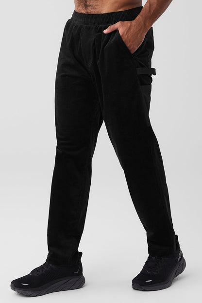 Corduroy District Sweatpant - Black