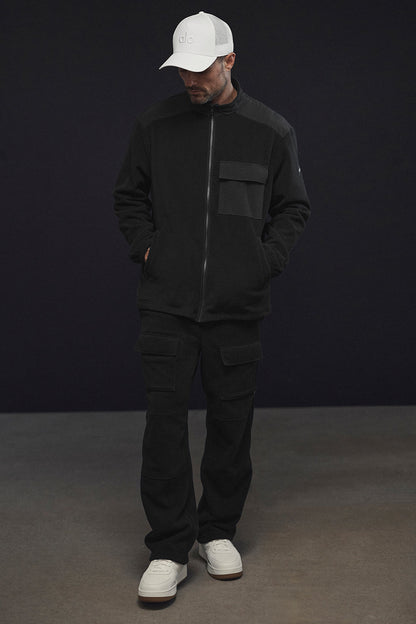 Polar Fleece Ridge Cargo Pants - Black