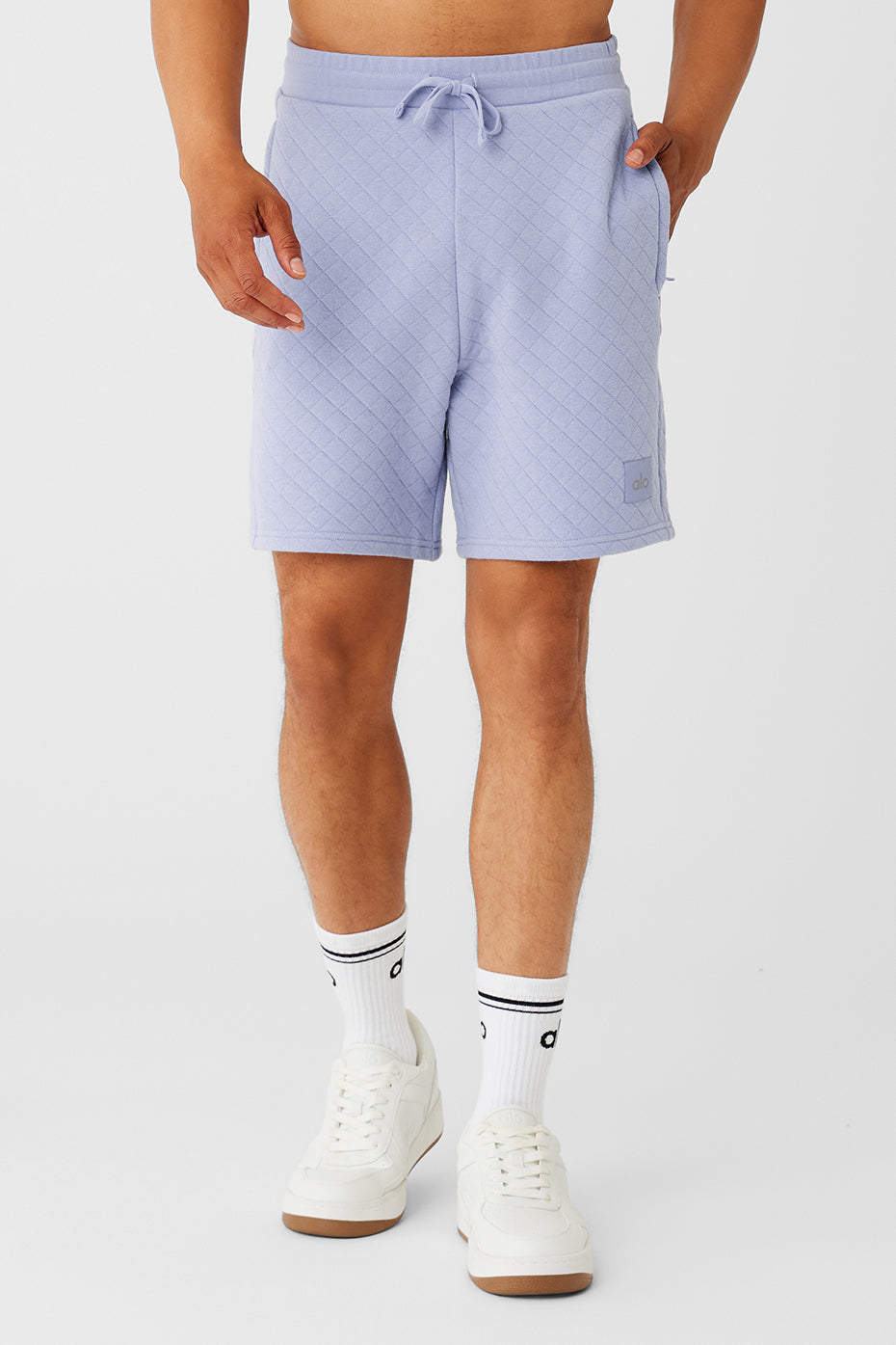 Quilted Stadium Short - Icy Purple