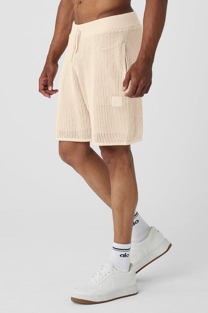Open-Knit Short - Macadamia