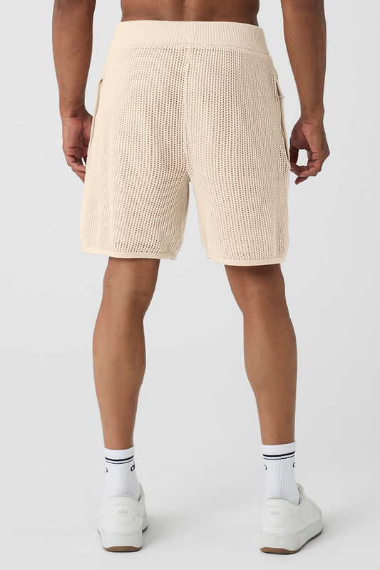 Open-Knit Short - Macadamia