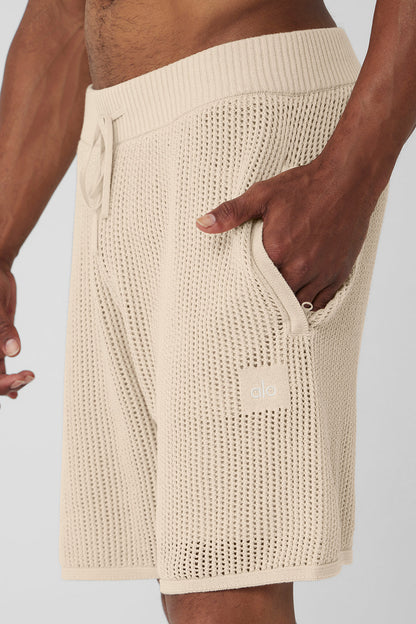 Open-Knit Short - Macadamia