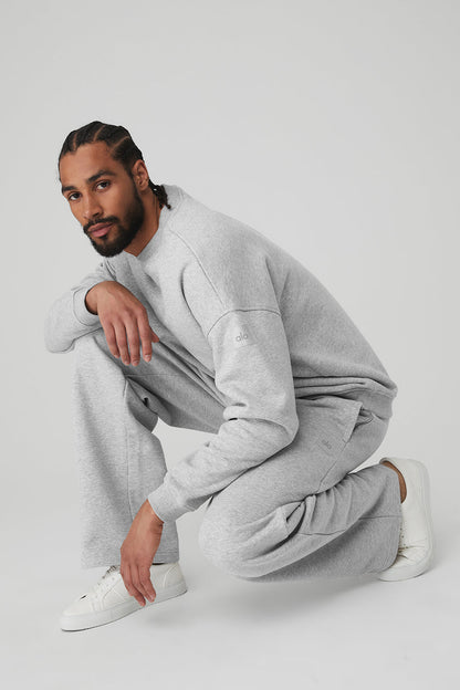 Renown Heavy Weight Crew Neck Pullover - Athletic Heather Grey