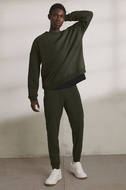 Renown Heavy Weight Crew Neck Pullover - Stealth Green