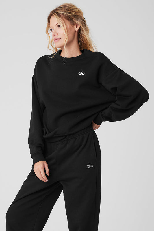 Accolade Crew Neck Pullover - Black