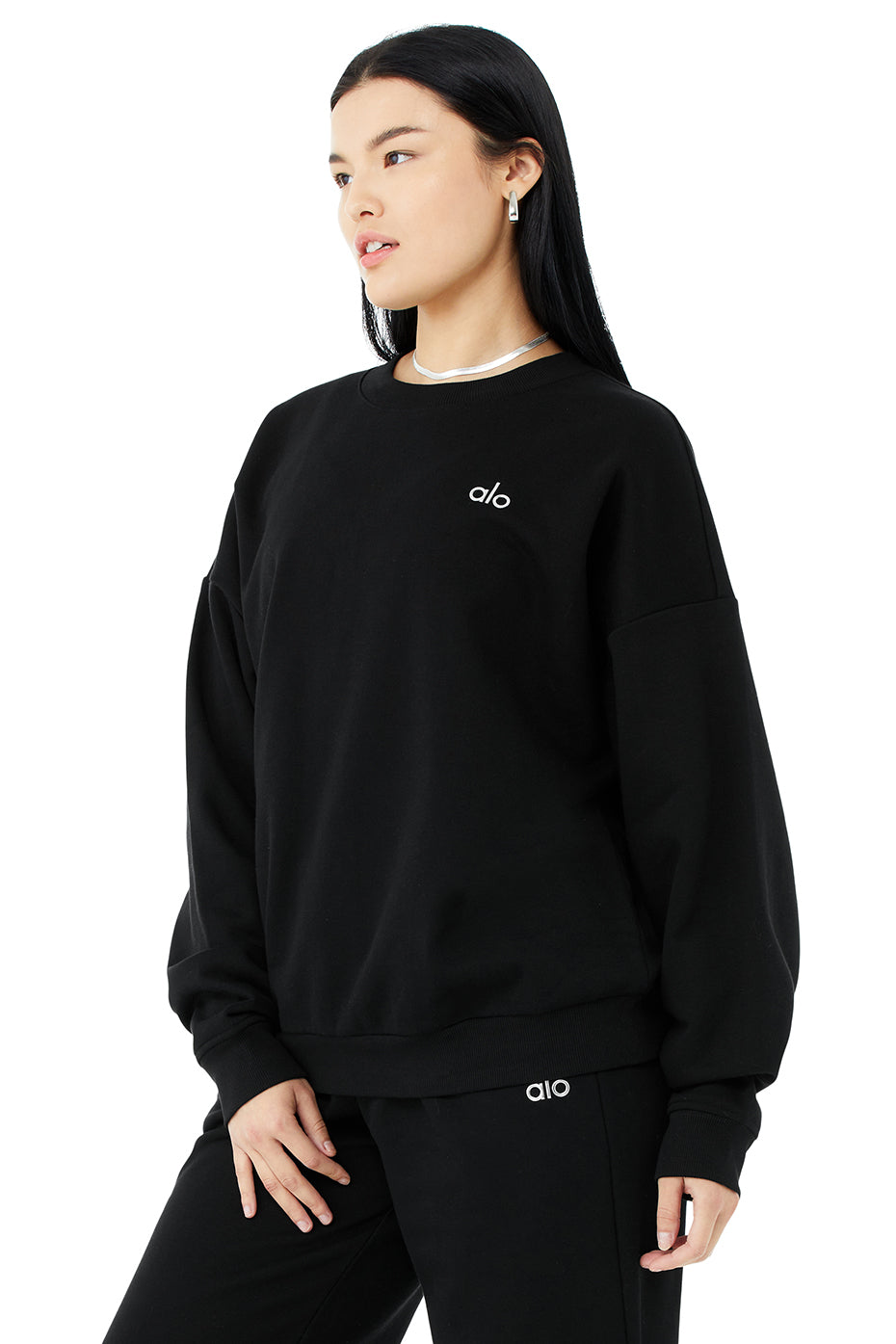 Accolade Crew Neck Pullover - Black