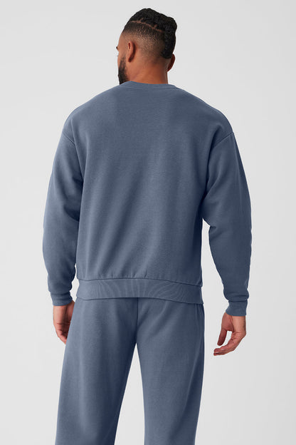 Accolade Crew Neck Pullover - Bluestone
