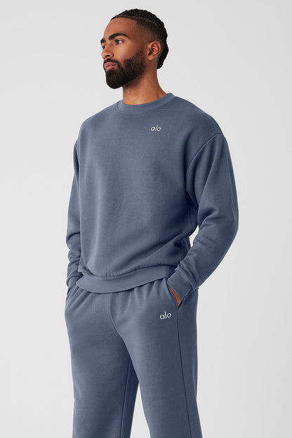 Accolade Crew Neck Pullover - Bluestone