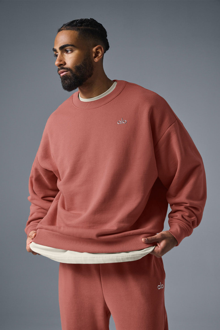 Accolade Crew Neck Pullover - Soft Terracotta