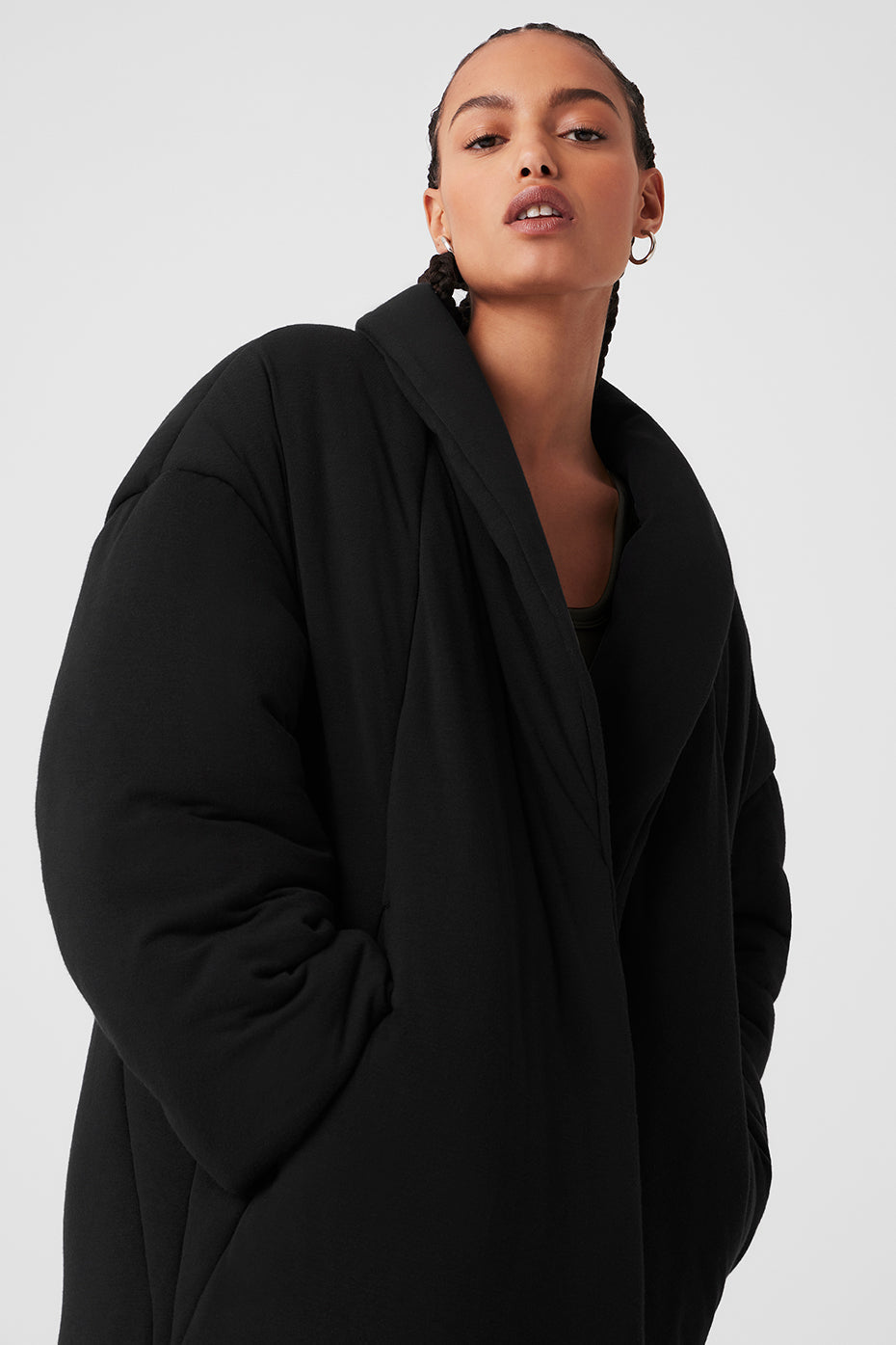 Quilted Perfection Puffer - Black