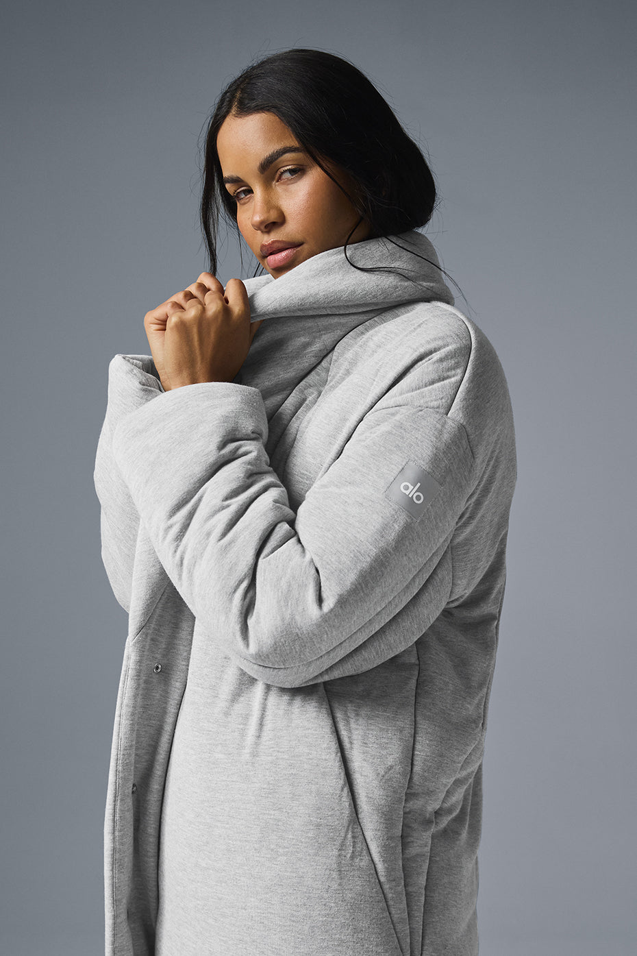 Quilted Perfection Puffer - Athletic Heather Grey