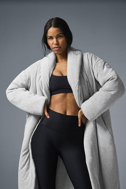 Quilted Perfection Puffer - Athletic Heather Grey