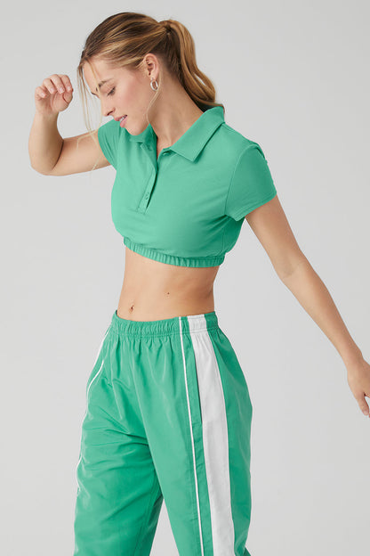 Cropped Prestige Polo - Lettuce
