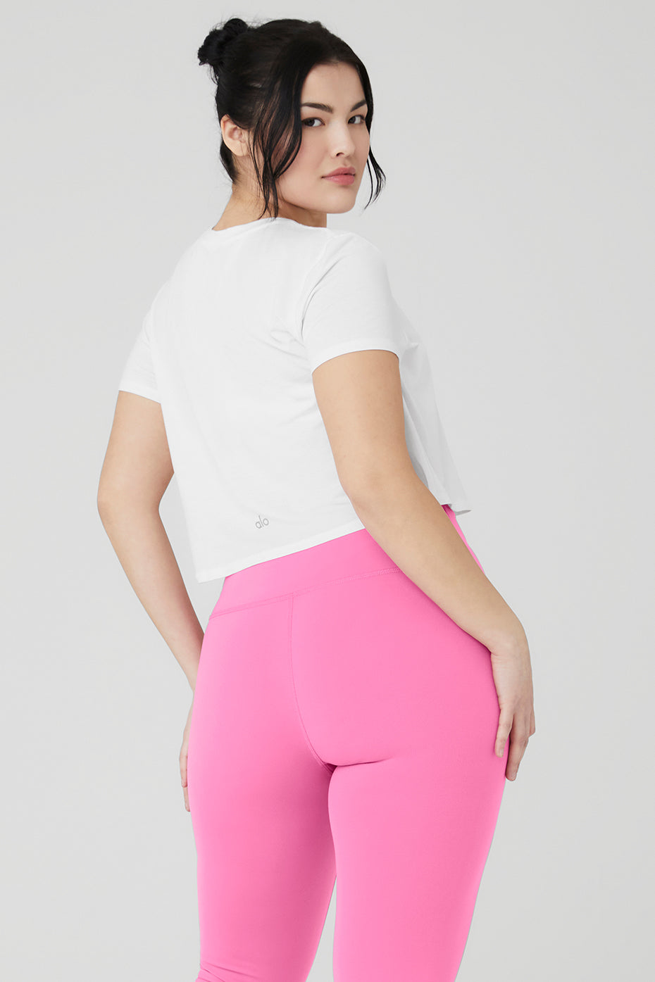 Cropped All Day Short Sleeve - White