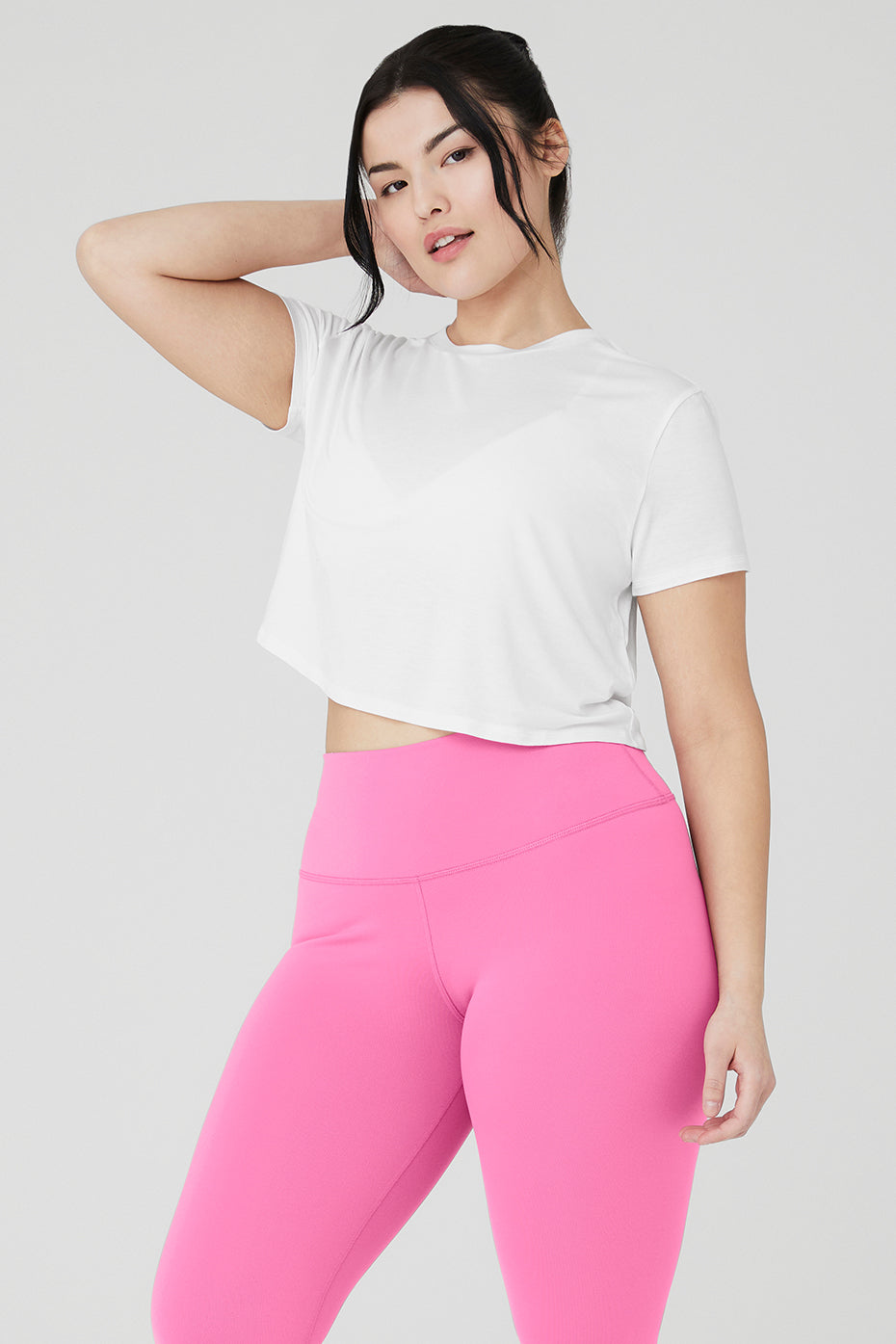 Cropped All Day Short Sleeve - White