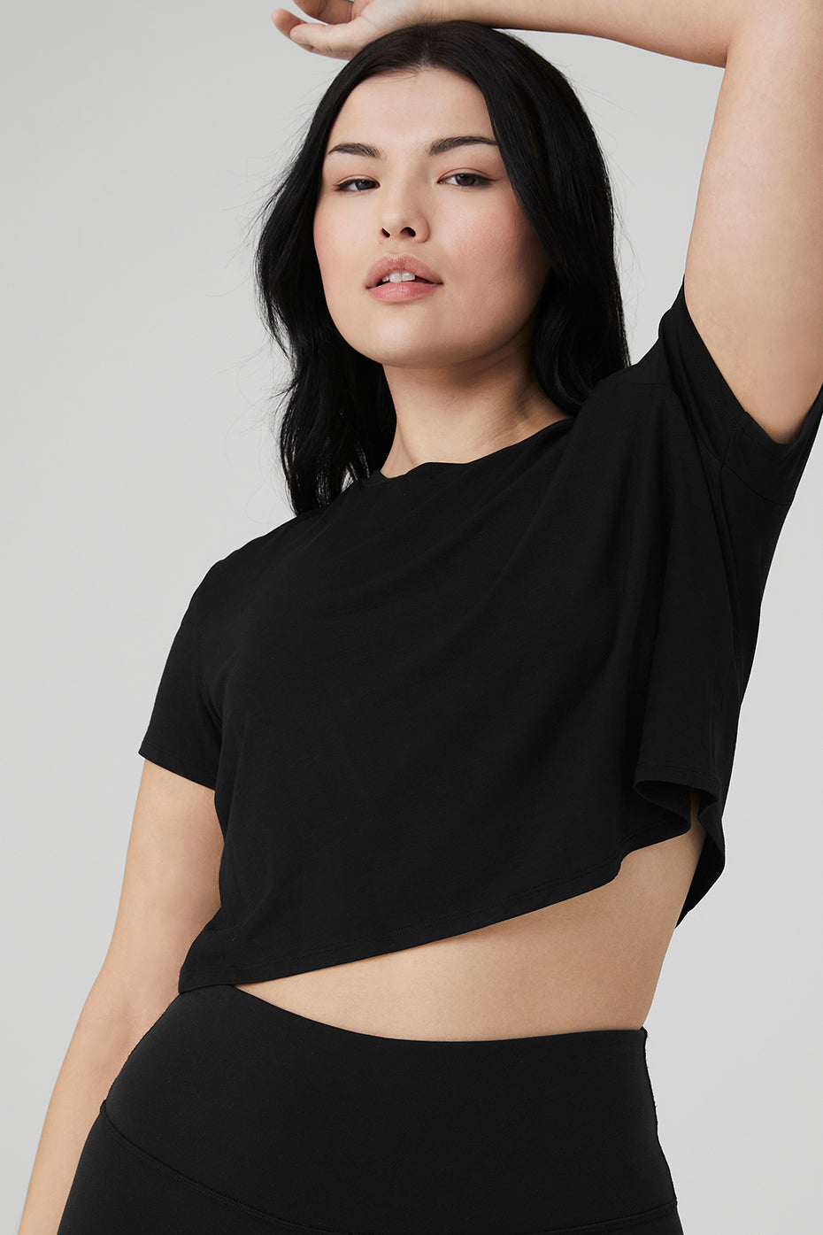 Cropped All Day Short Sleeve - Black