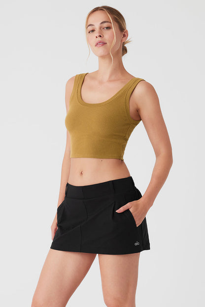 Ribbed Wellness Tank - Golden Olive Branch