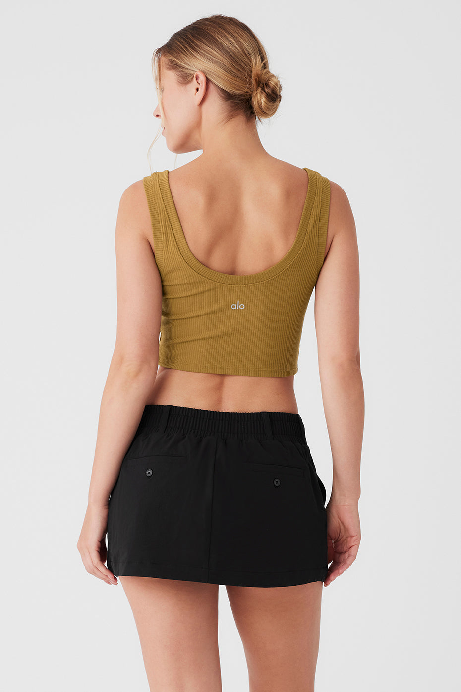 Ribbed Wellness Tank - Golden Olive Branch