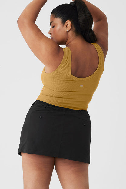 Ribbed Wellness Tank - Golden Olive Branch
