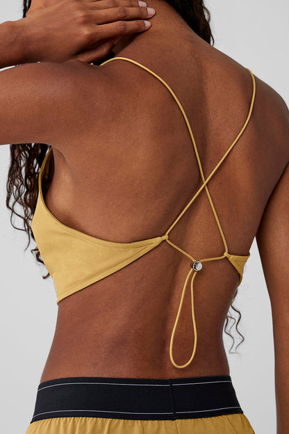 Cropped Megastar Tank - Golden Olive Branch