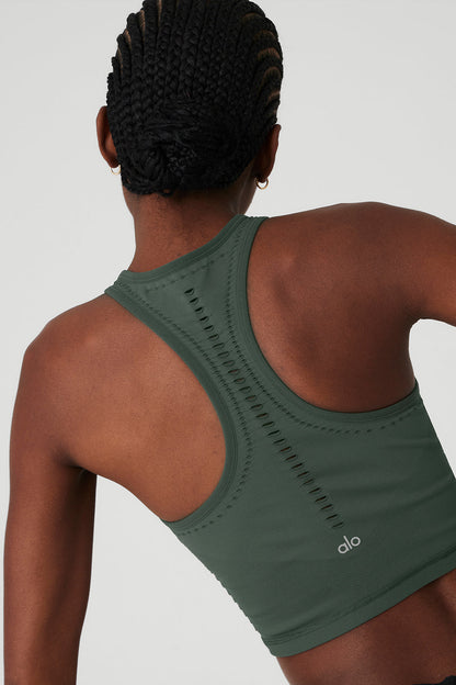 Seamless Open Air Racerback Tank - Dark Cactus
