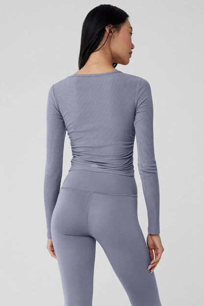 Gather Long Sleeve - Fog