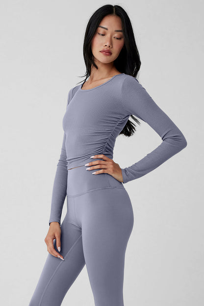 Gather Long Sleeve - Fog